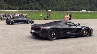 Ferrari LaFerrari vs Koenigsegg Agera X [upl. by Kcirrek166]