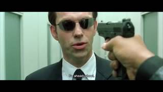 The Matrix Reloaded 2003  Fight With Agent Smith At Hallway 88 [upl. by Amees305]