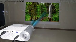 Review Mini projector Goodee YG420 [upl. by Jasisa]