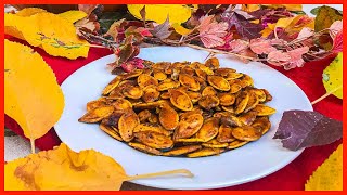 How to cook pumpkin seeds  Roasted Pumpkin Seeds [upl. by Whitebook]