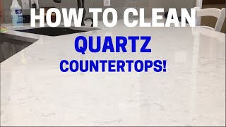 How To Clean and Maintain Quartz Countertops [upl. by Loresz]