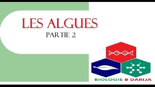 cours biologie végétale partie 2 les algues [upl. by Yclehc649]