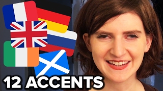 How To Do 12 Different Accents [upl. by Ykcul]