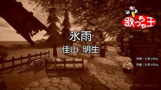 【カラオケ】氷雨  佳山明生 [upl. by Eveivenej]