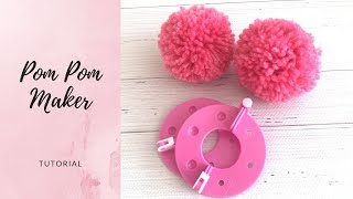 How to Use a Pom Pom Maker [upl. by Nnairam]