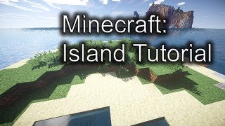 Minecraft Water Island Tutorial Building an island in the ocean [upl. by Katerina104]