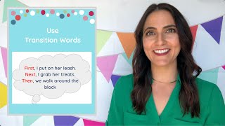 Use Transition Words Writing Mini Lesson [upl. by Aramaj173]