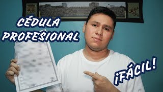 Cédula profesional electrónica en menos de 5 MINUTOS  TRÁMITES Ep 2 [upl. by Derfiniw]