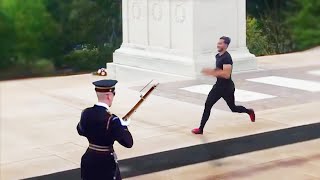 He Tried To Mess With A Guard Of The Tomb Of The Unknown Soldier [upl. by Lidaa370]