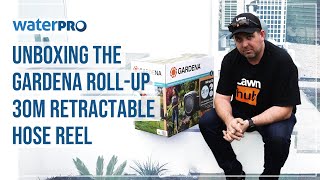 Unboxing the Gardena RollUp 30M Retractable Hose Reel [upl. by Ahto]