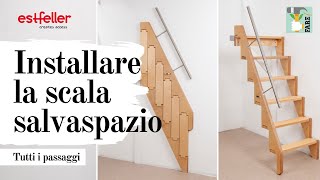 Come installare la scala salvaspazio per piccoli ambienti Flipstep Estfeller [upl. by Valle]