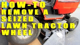 Seized Lawn Tractor Wheel Removal [upl. by Akym864]