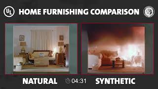 UL FSRI Home Furnishings Comparison Natural vs Synthetic [upl. by Acino]