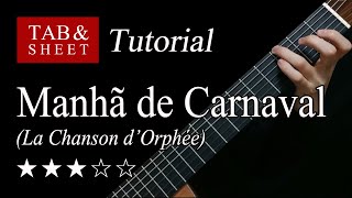 Manhã de Carnaval  Fingerstyle Lesson  TAB [upl. by Cruz]