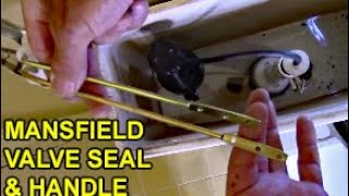 Replace Mansfield Toilet Flush Valve Gasket Seal and Long Handle [upl. by Ackerley]