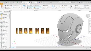 Tutorial3D Sketch and SurfaceIron Man HelmetInventor Studio [upl. by Fairman]