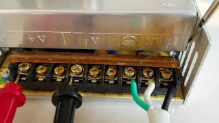 How to wire a LED Power Supply Switching Power Supply [upl. by Dorene]