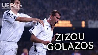 SIX OF THE BEST ZIDANE GOALS [upl. by Dier811]