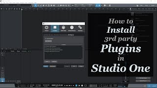 How to install plugins in Studio One [upl. by Jephum833]