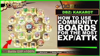 Dragon Ball Z Kakarot  How to Setup Community Boards and Soul Emblems [upl. by Nylyak]