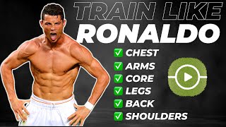 TRAINING LIKE CRISTIANO RONALDO  Full WorkoutStrength Routine [upl. by Llekram]