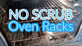 NO SCRUB OVEN RACK CLEANING HOW TO CLEAN OVEN RACKS EASY [upl. by Edee]