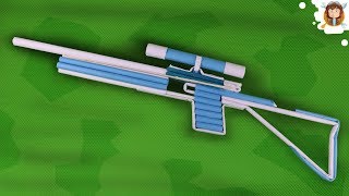 Como Hacer un Rifle Casero  Sniper de Papel [upl. by Elberfeld]