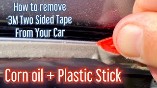 How to Remove 3M Two Sided Tape from Anywhere  Using Household Items [upl. by Fauver]