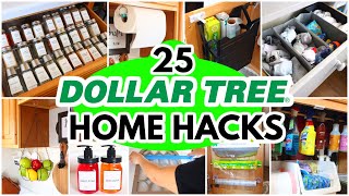 25 LIFE CHANGING Dollar Tree Organizing Hacks highend organization amp storage ideas [upl. by Aiehtela]