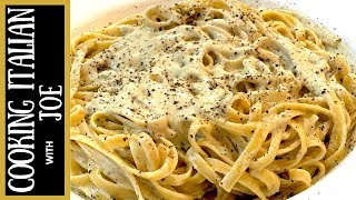 Fettuccine with Blue Cheese Pasta Sauce  Cooking Italian with Joe [upl. by Hannasus]