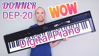 Donner DEP20 Digital Piano Review Great Real Sounding Piano [upl. by Anah]