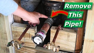 How To Remove Stuck Rusted Pipe From Cast Iron Plumbing Stack PVC Conversion [upl. by Nerej999]