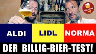 ALDI LIDL NORMA  Wer hat das beste Bier Der große Test [upl. by Ecirehc]