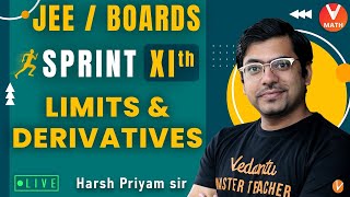 Limits And Derivatives  Class 11  Sprint XI  JEEBoards  Harsh Priyam Sir  Vedantu Math [upl. by Waly]