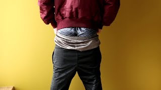 Satin boxers with jogger pants [upl. by Nosecyrb]