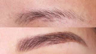 Before amp After Eyebrow Microblading Feathering Tattoo [upl. by Kries]