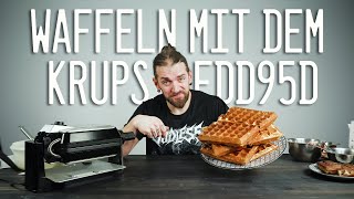 Waffeln backen mit dem Krups FDD95D [upl. by Daye166]