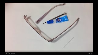 How To Fix Broken Glasses Arm [upl. by Quackenbush553]