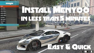 How to Install a Mod menu in GTA V TrainerV Menyoo Quickly amp Easily  2021 [upl. by Iene]