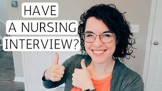 NURSING JOB INTERVIEW TIPS [upl. by Eniamrehs]