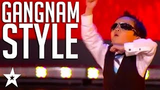 4 Year Old Kid Tristan Dances Gangnam Style on Belgiums Got Talent  Got Talent Global [upl. by Rabaj]