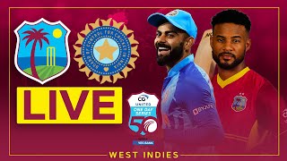 🔴 LIVE  West Indies v India  3rd CG United ODI powered by Yes Bank [upl. by Denver]