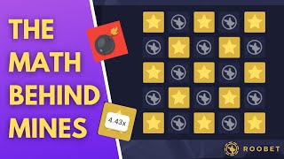 The Math Behind Roobets Mines  Crypto Casino Game Odds [upl. by Idolah]