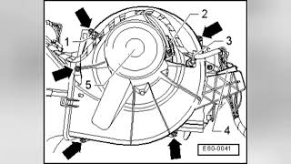 démontage ventilateur habitacle seat ibiza [upl. by Naehs925]