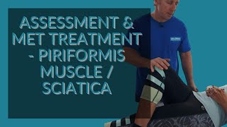 Assessment amp Treatment of the Piriformis Muscle  Sciatica [upl. by Anitsahs]