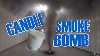 Smoke Bomb inside a candle PRANK easy to make [upl. by Trik281]