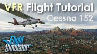 Real Pilot VFR Flight Lesson  Microsoft Flight Simulator  Cessna 152 [upl. by Georgianna]