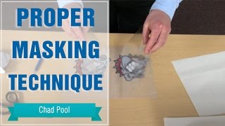 Proper Masking Technique for Printable Heat Transfer Vinyl [upl. by Tapes57]