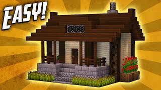 Minecraft How To Build A Small Survival House Tutorial 5 [upl. by Ynogoham885]