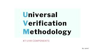 First Steps with UVM Part 1 [upl. by Ymmor]